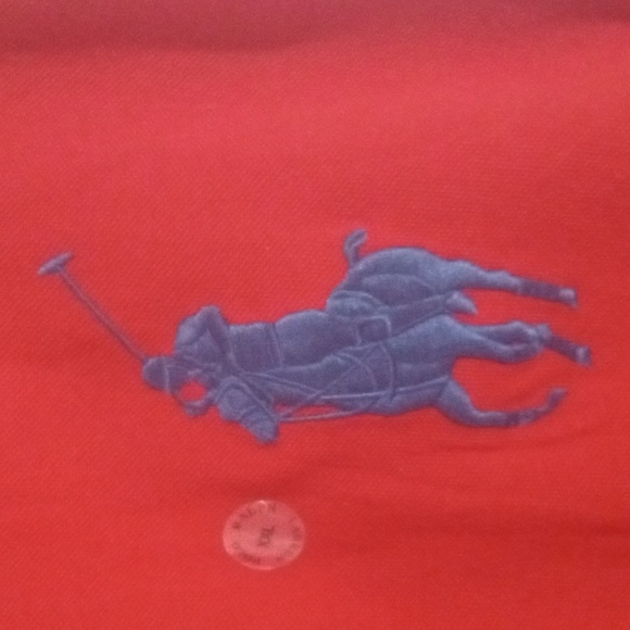Red collar Polo by Ralph Lauren the size is double XL the color is red - Picture 2 of 6